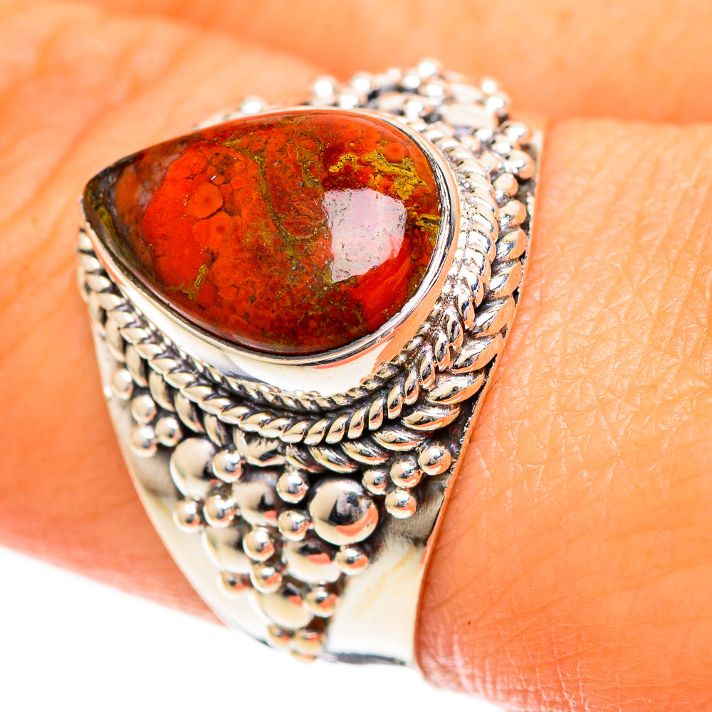 Bloodstone Rings handcrafted by Anasilvercos - RING108743