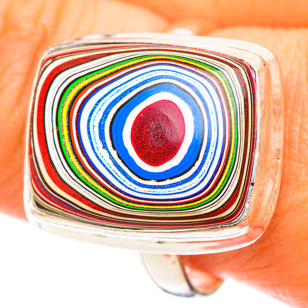Fordite Rings handcrafted by Anasilvercos - RING108788