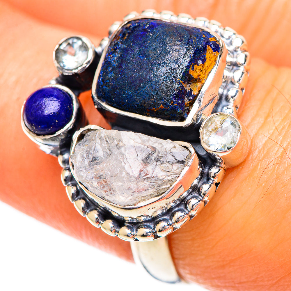 Azurite Rings handcrafted by Anasilvercos - RING108793