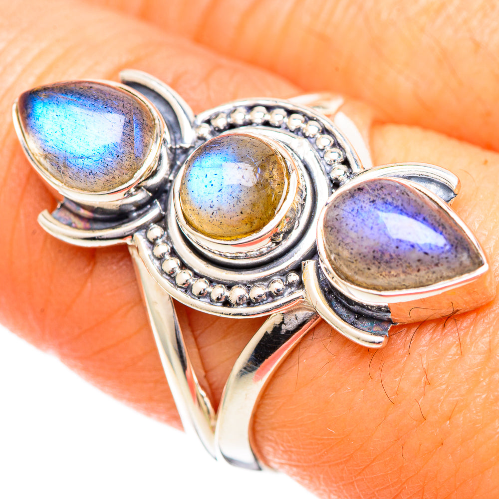 Labradorite Rings handcrafted by Anasilvercos - RING108795