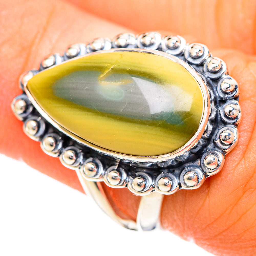 Polychrome Jasper Rings handcrafted by Anasilvercos - RING108797