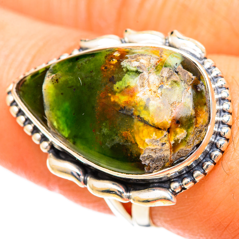 Rainforest Opal Rings handcrafted by Anasilvercos - RING108798