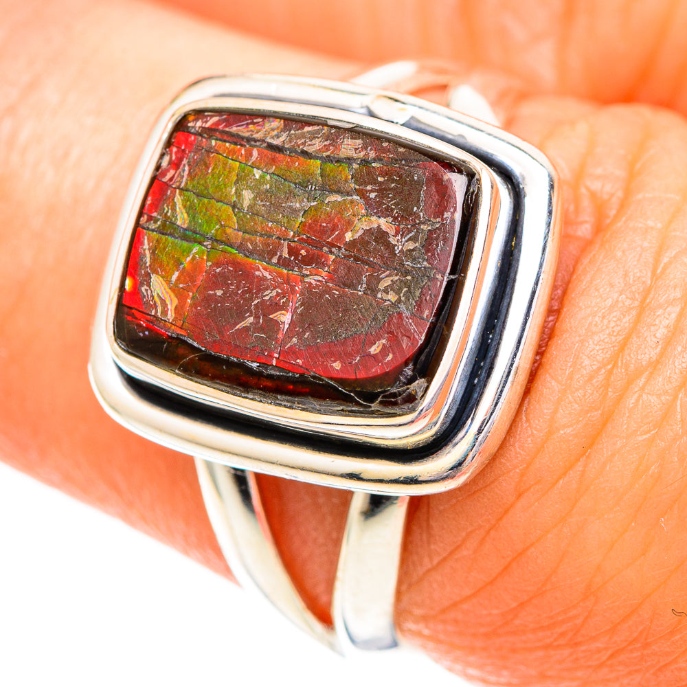 Ammolite Rings handcrafted by Anasilvercos - RING108820