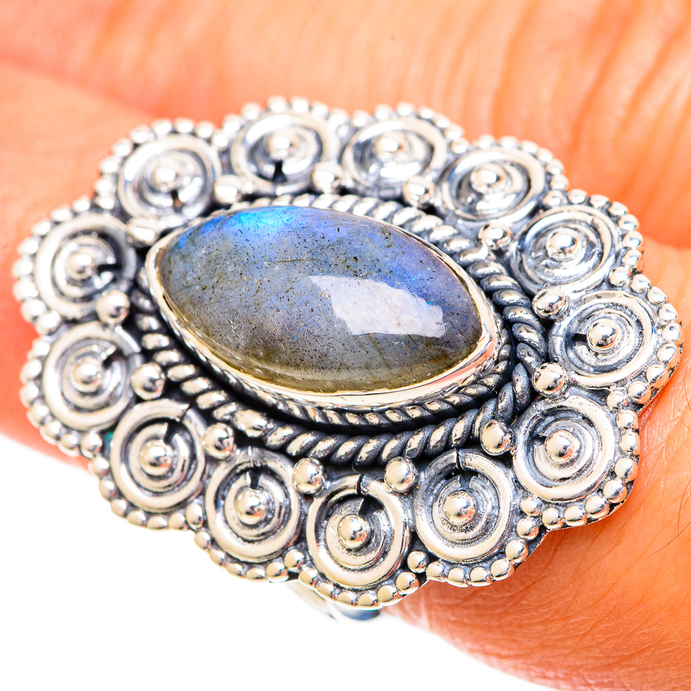 Labradorite Rings handcrafted by Anasilvercos - RING108830