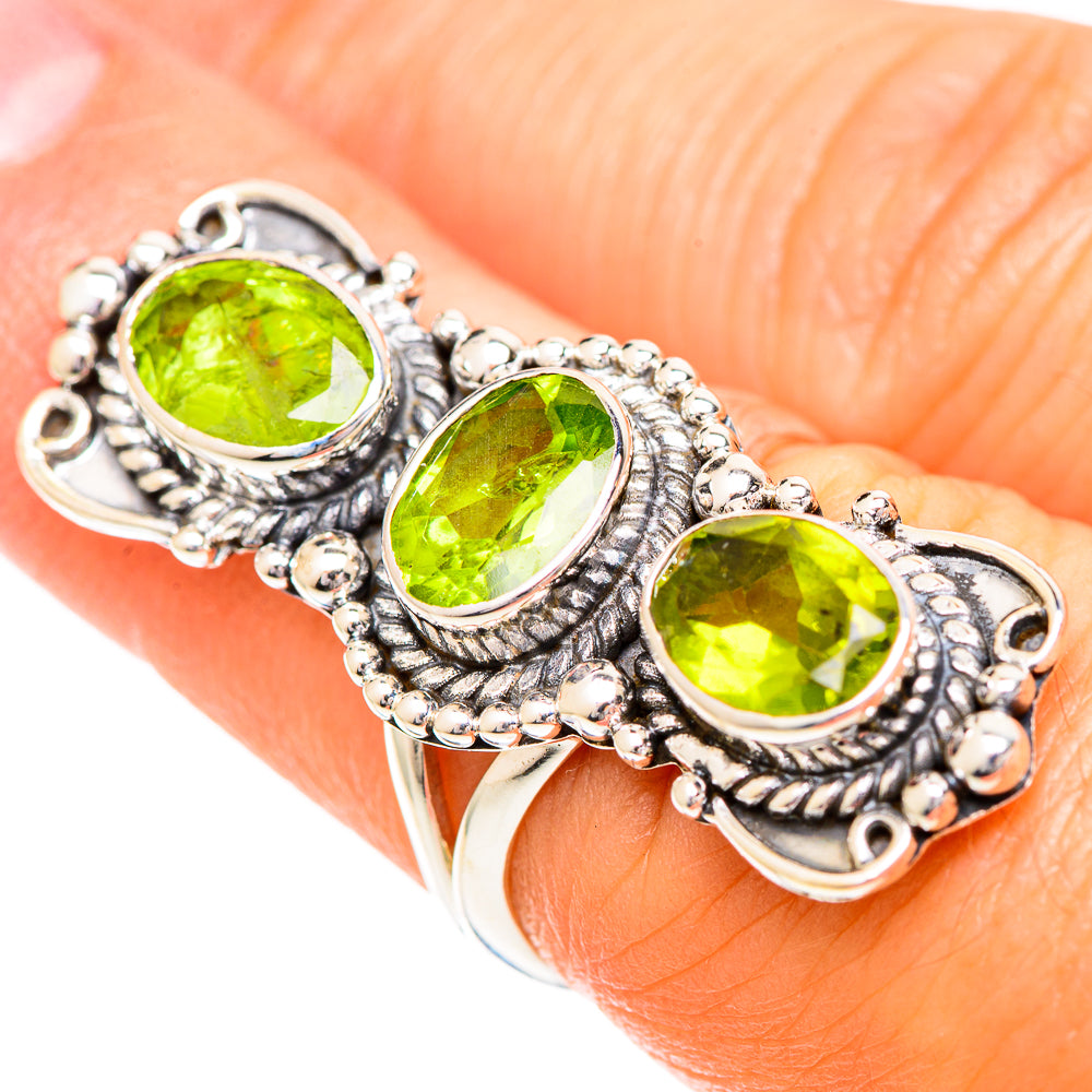 Peridot Rings handcrafted by Anasilvercos - RING108831
