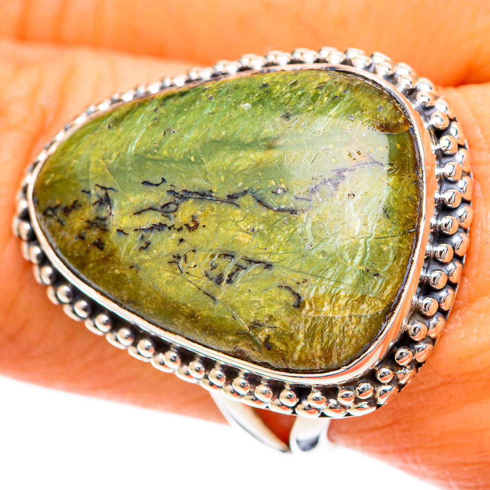 Rainforest Jasper Rings handcrafted by Anasilvercos - RING108834