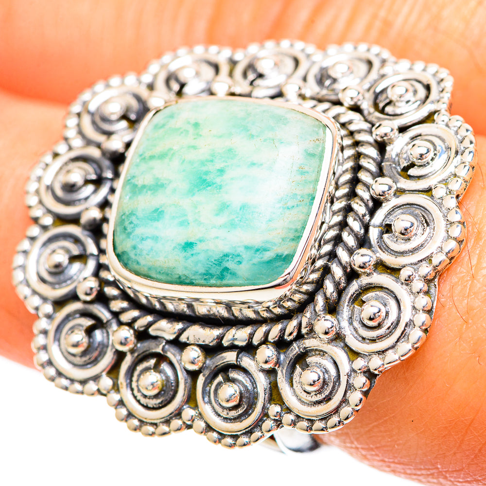 Larimar Rings handcrafted by Anasilvercos - RING108835
