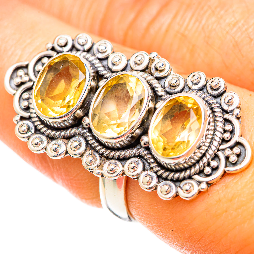 Citrine Rings handcrafted by Anasilvercos - RING108843