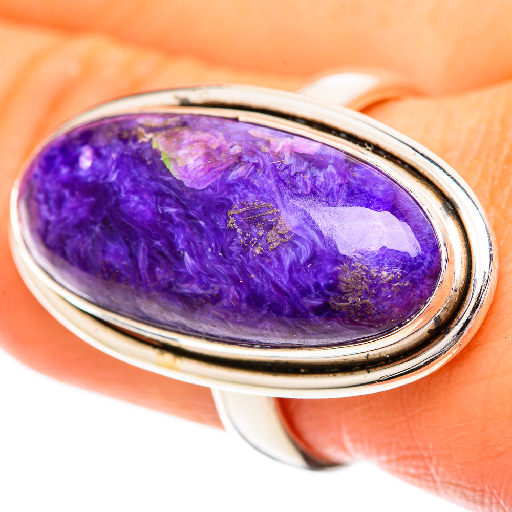 Charoite Rings handcrafted by Anasilvercos - RING108847