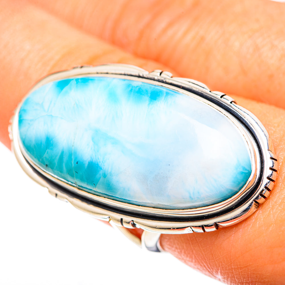 Larimar Rings handcrafted by Anasilvercos - RING108864