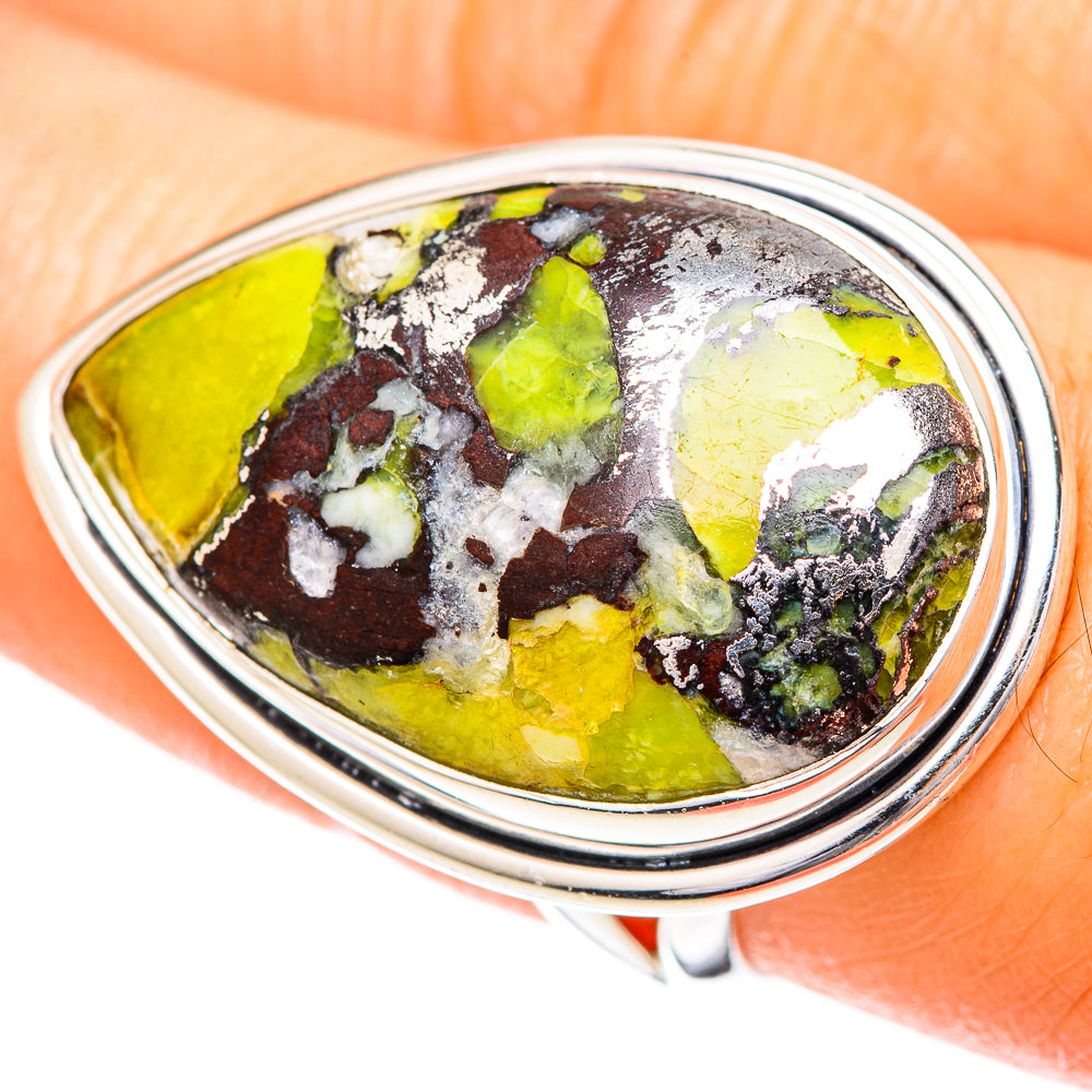 Rainforest Jasper Rings handcrafted by Anasilvercos - RING108870