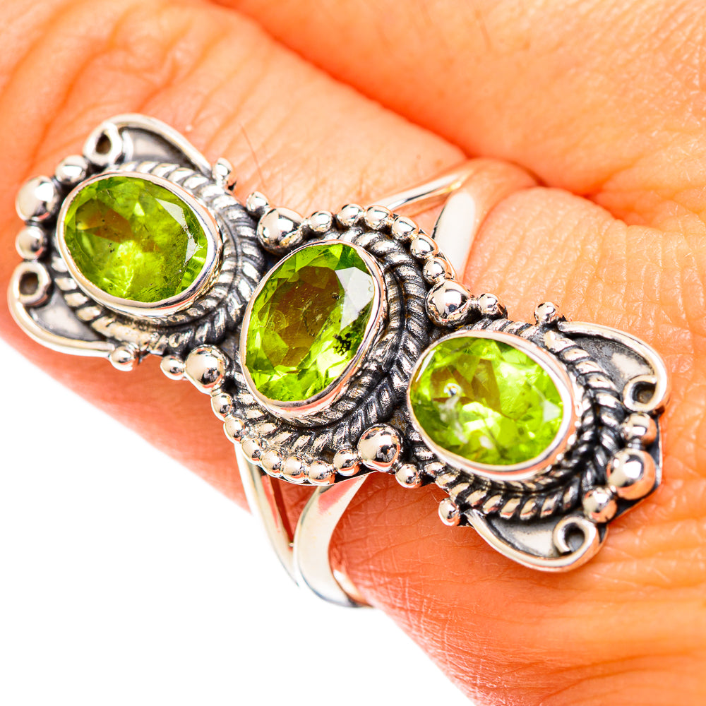 Peridot Rings handcrafted by Anasilvercos - RING108871
