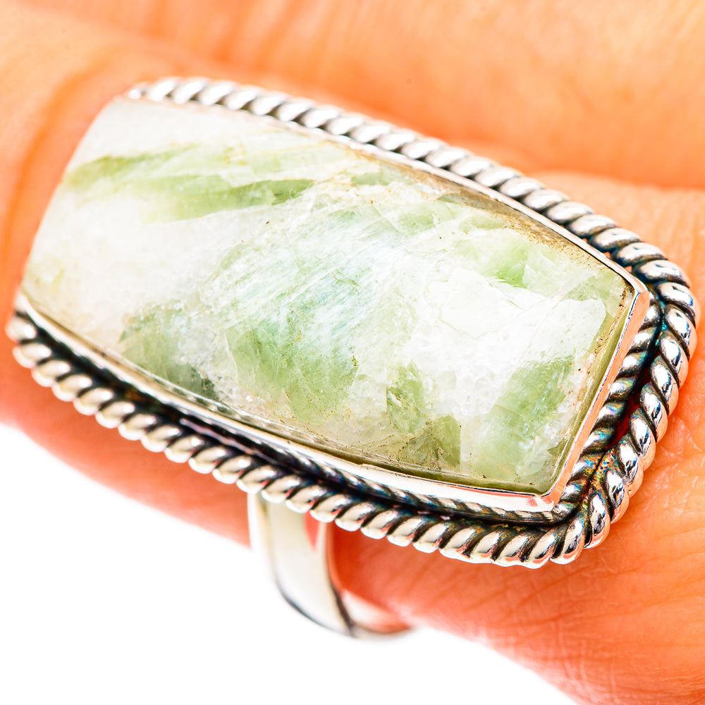 Prehnite Rings handcrafted by Anasilvercos - RING108874