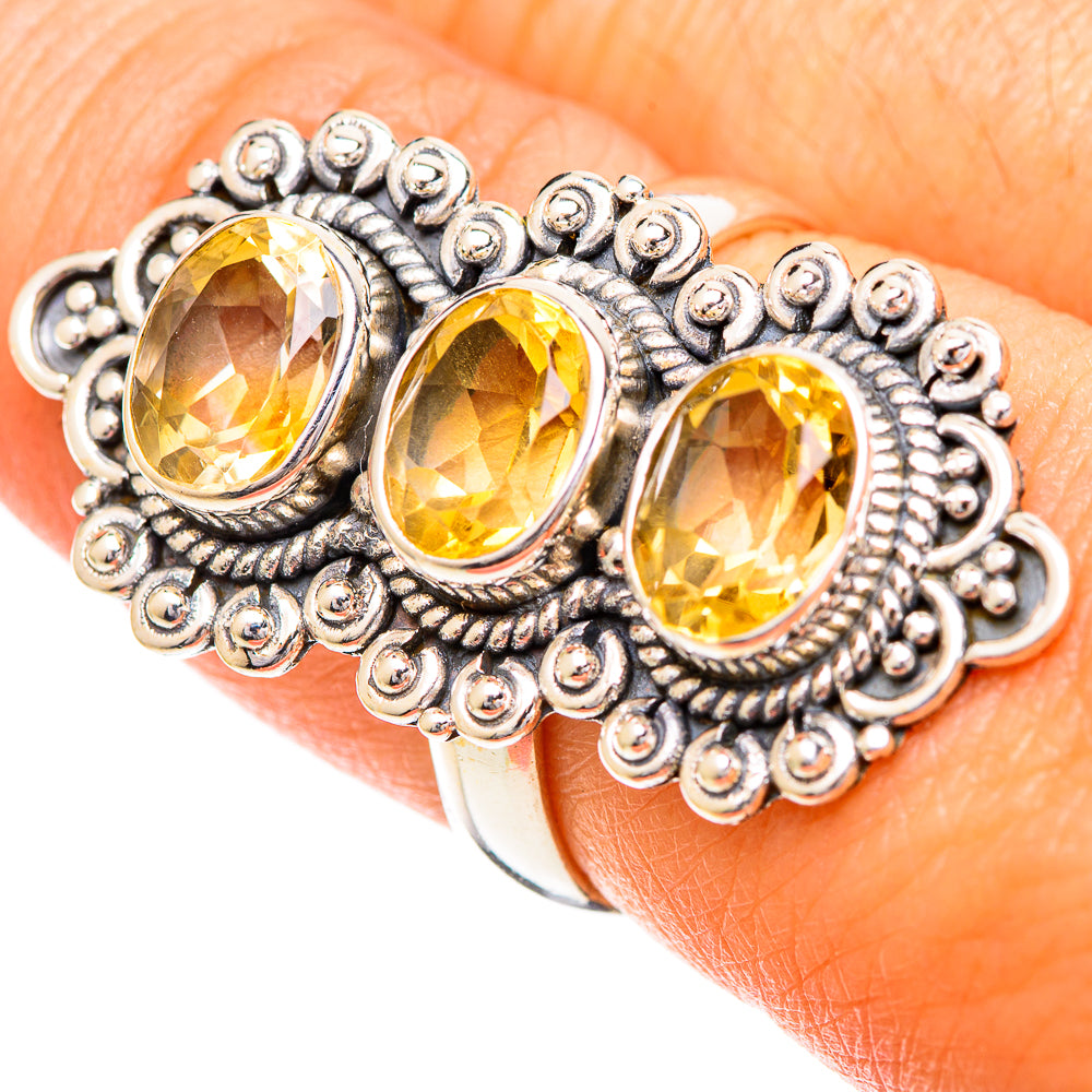 Citrine Rings handcrafted by Anasilvercos - RING108882