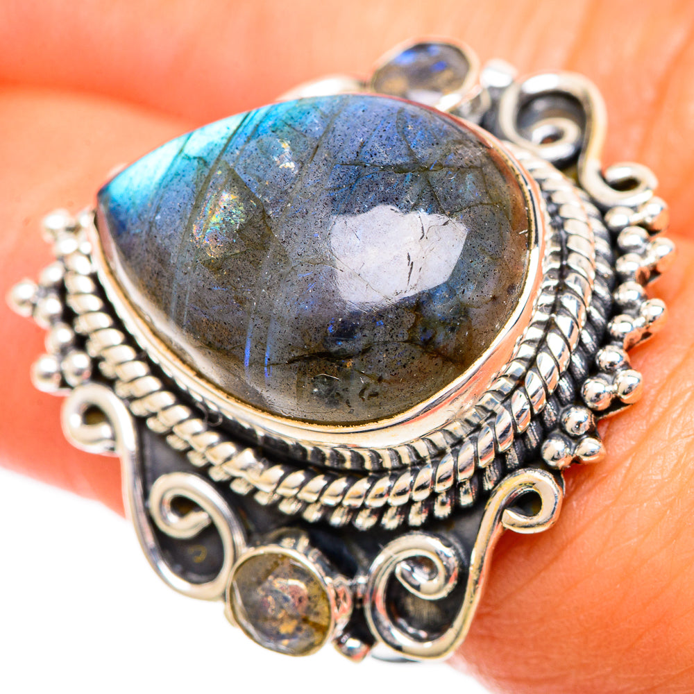 Labradorite Rings handcrafted by Anasilvercos - RING108892