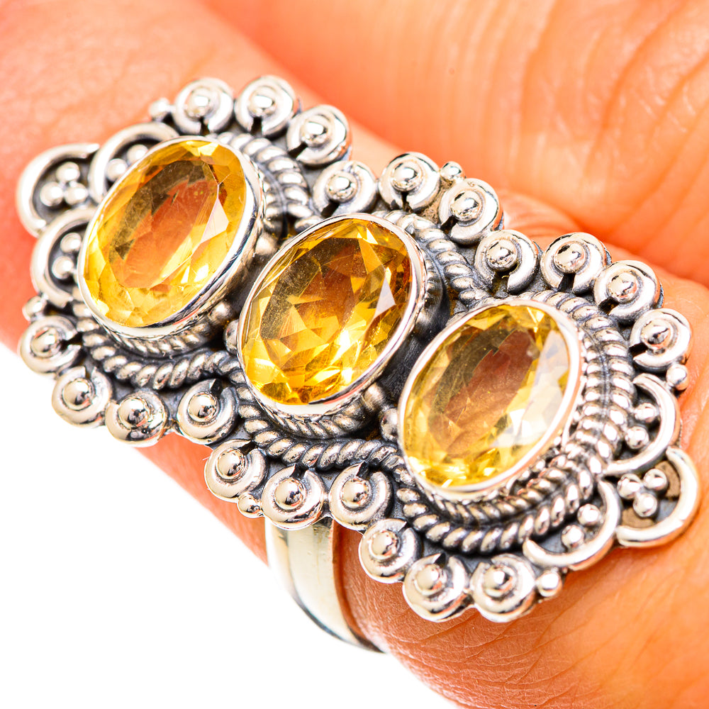 Citrine Rings handcrafted by Anasilvercos - RING108916