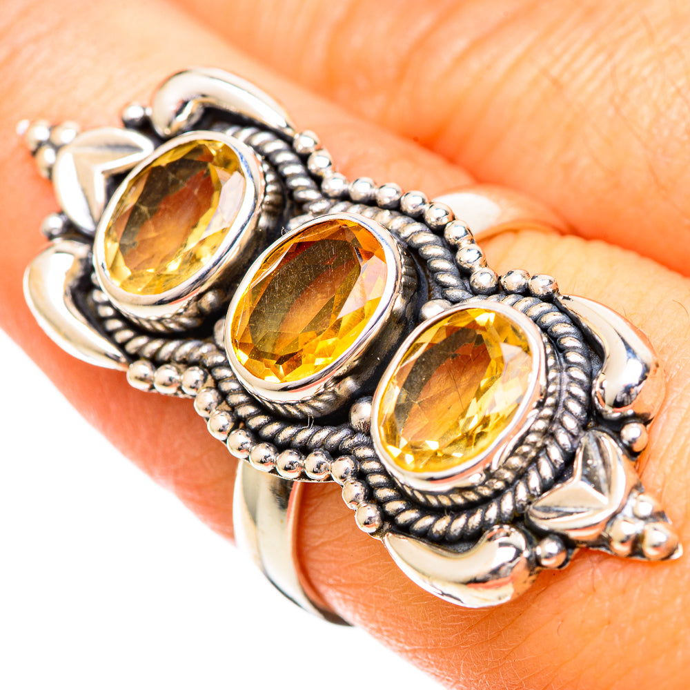 Citrine Rings handcrafted by Anasilvercos - RING108917