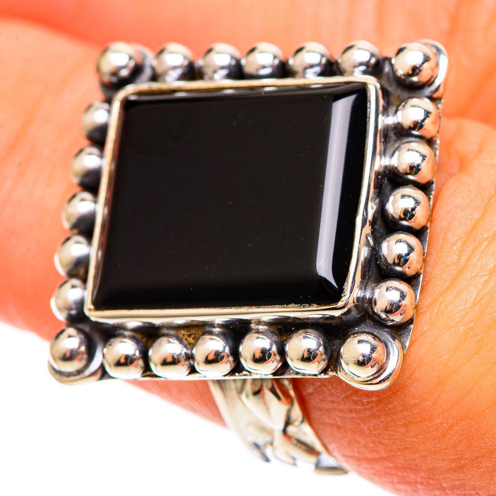 Black Onyx Rings handcrafted by Anasilvercos - RING108947