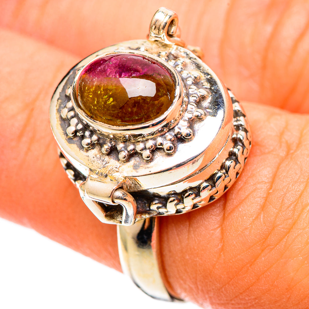 Watermelon Tourmaline Rings handcrafted by Anasilvercos - RING108954
