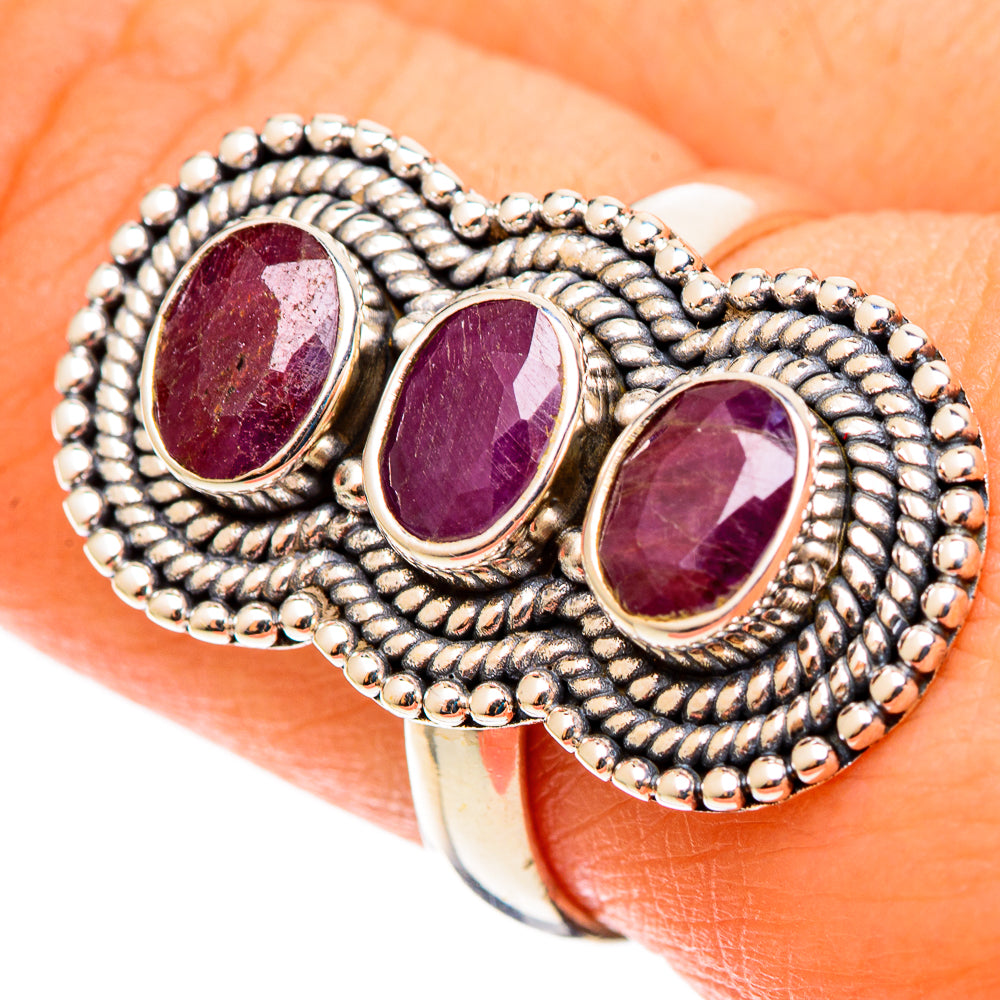 Ruby Rings handcrafted by Anasilvercos - RING109004