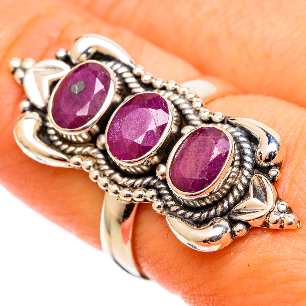 Ruby Rings handcrafted by Anasilvercos - RING109005
