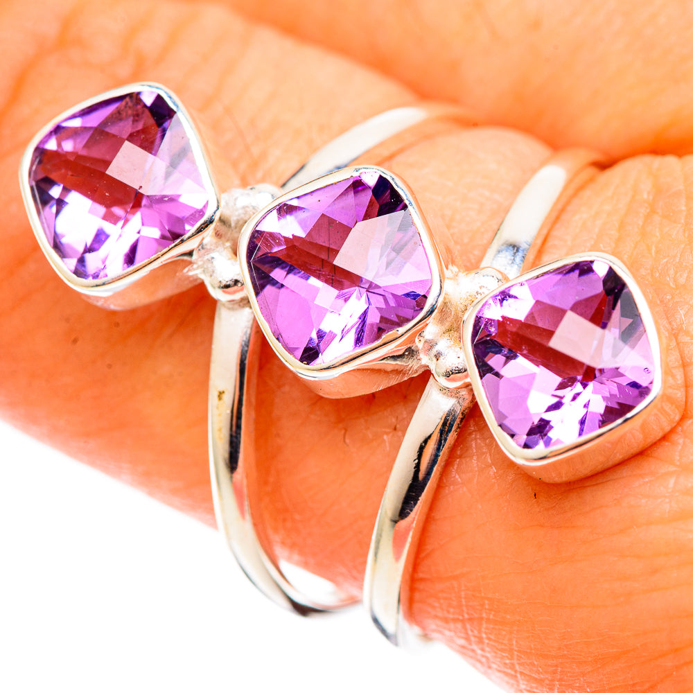 Amethyst Rings handcrafted by Anasilvercos - RING109008