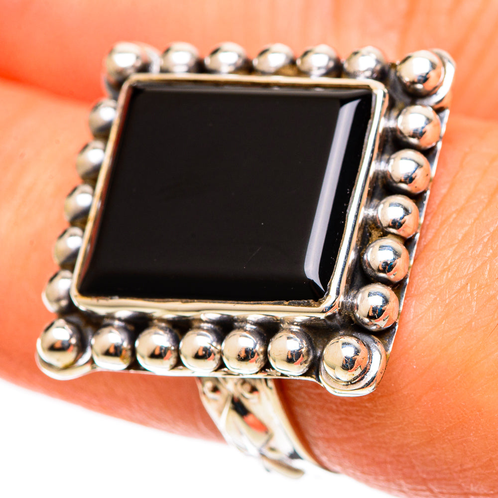 Black Onyx Rings handcrafted by Anasilvercos - RING109009