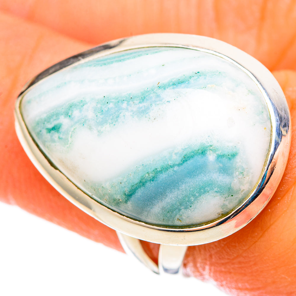 Ocean Jasper Rings handcrafted by Anasilvercos - RING109026