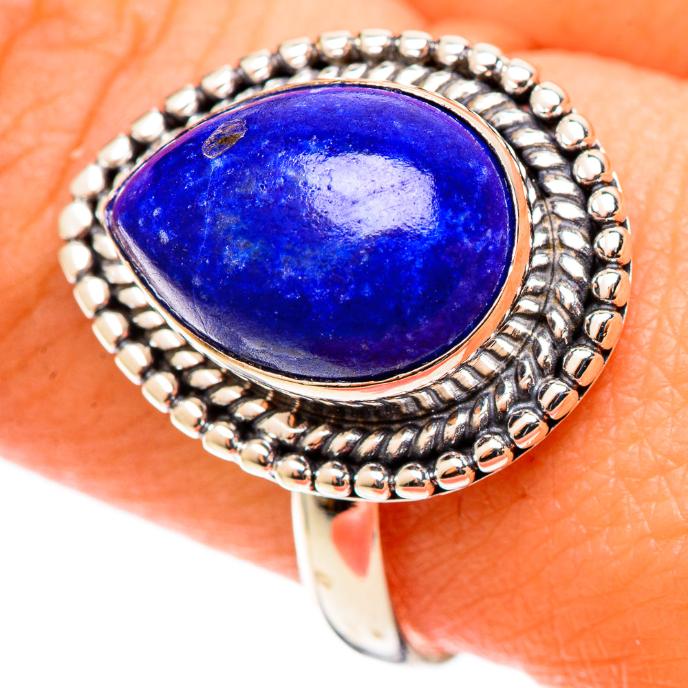 Lapis Lazuli Rings handcrafted by Anasilvercos - RING109046