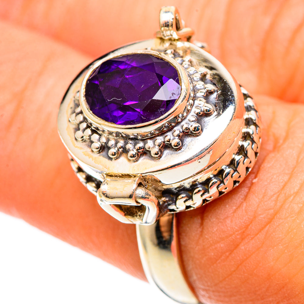 Amethyst Rings handcrafted by Anasilvercos - RING109062