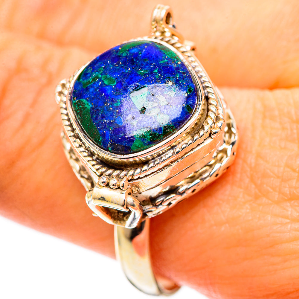 Azurite Rings handcrafted by Anasilvercos - RING109070