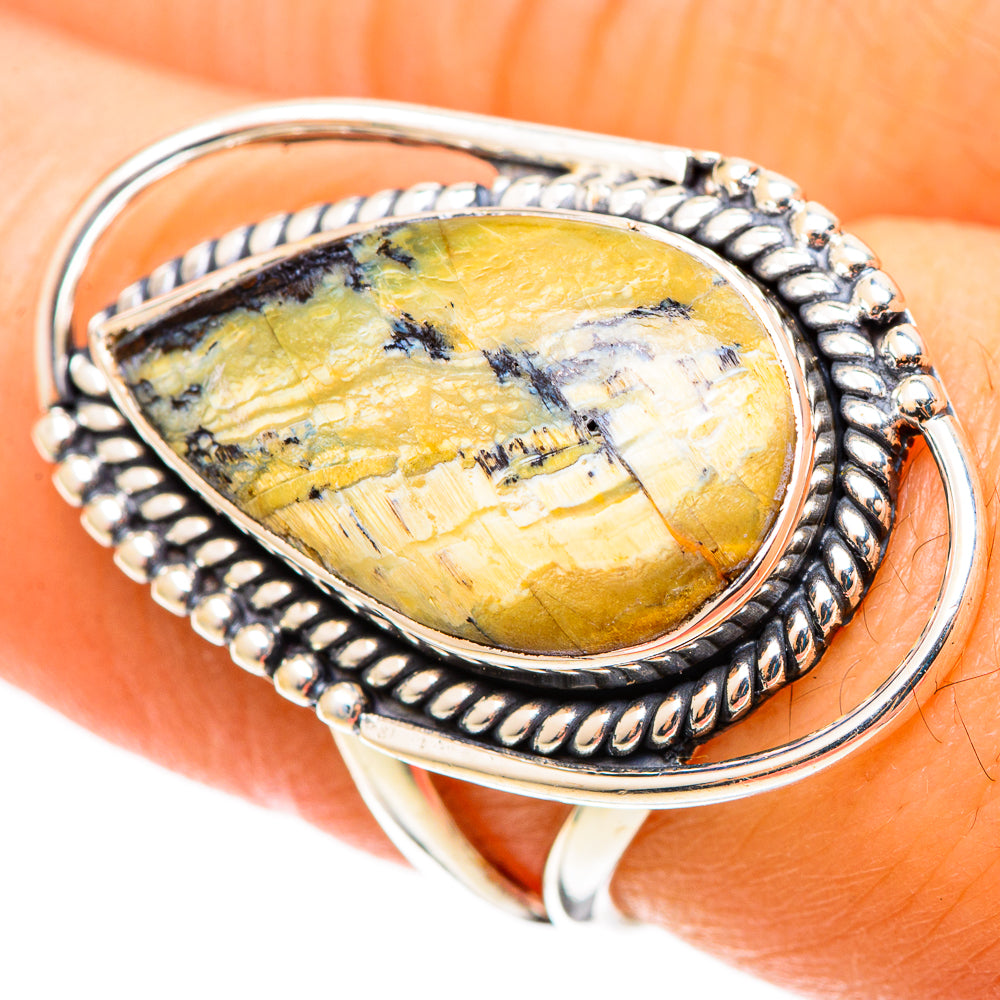 Dendritic Agate Rings handcrafted by Anasilvercos - RING109083