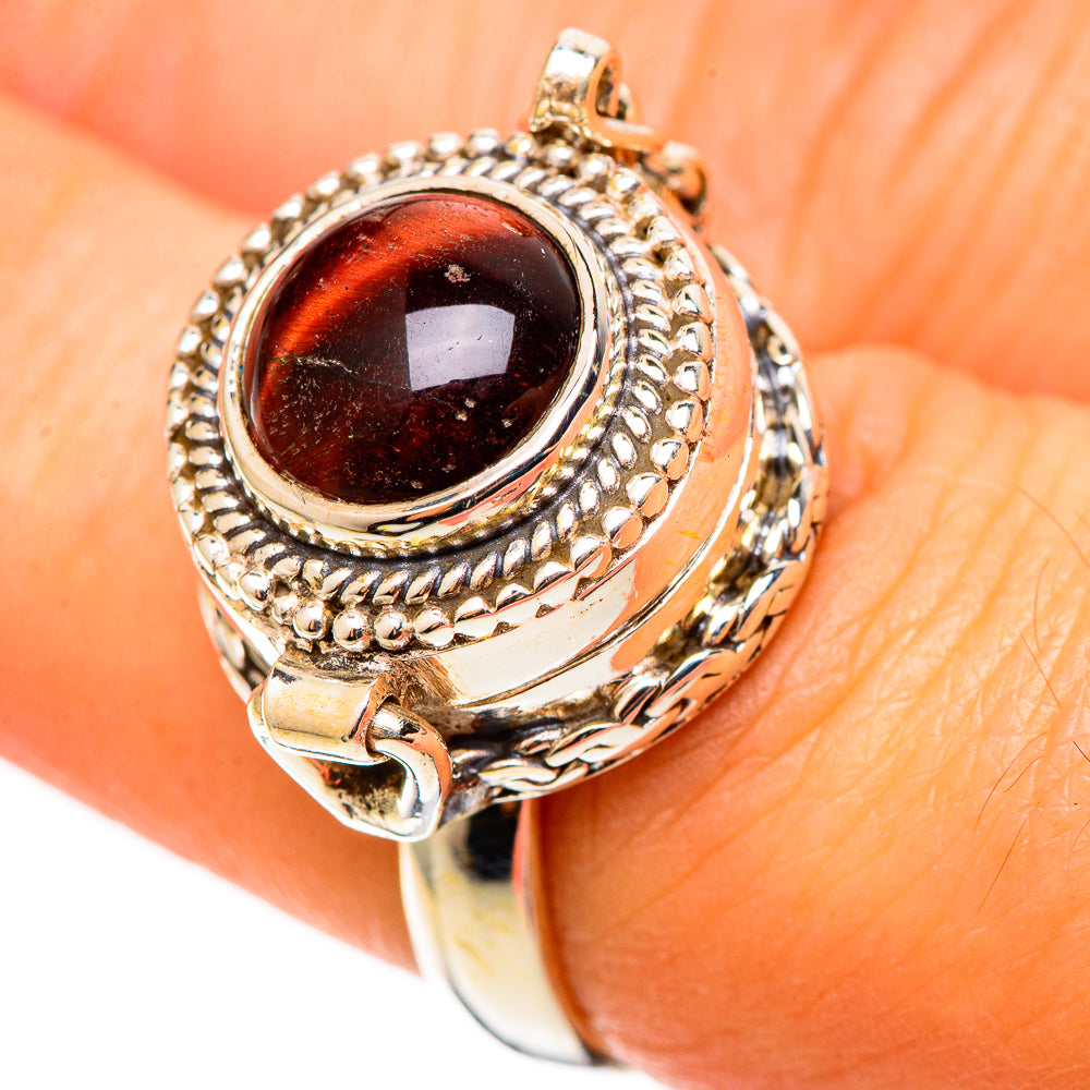 Red Tiger Eye Rings handcrafted by Anasilvercos - RING109085