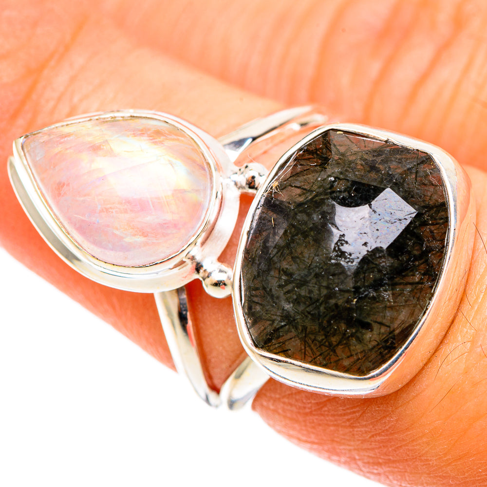 Tourmalinated Quartz Rings handcrafted by Anasilvercos - RING109094
