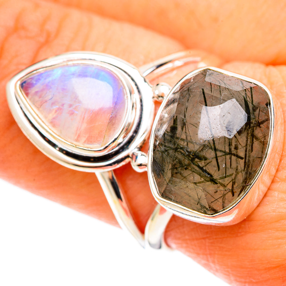 Tourmalinated Quartz Rings handcrafted by Anasilvercos - RING109118