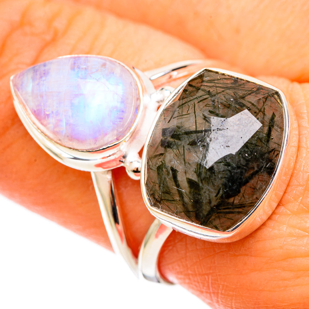Tourmalinated Quartz Rings handcrafted by Anasilvercos - RING109119