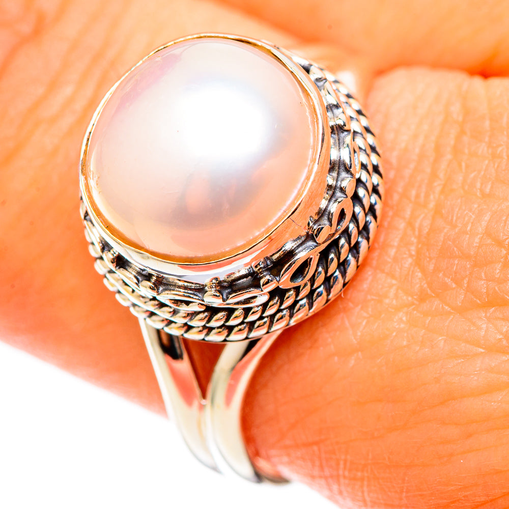 Cultured Pearl Rings handcrafted by Anasilvercos - RING109121