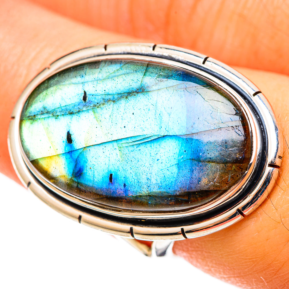 Labradorite Rings handcrafted by Anasilvercos - RING109133