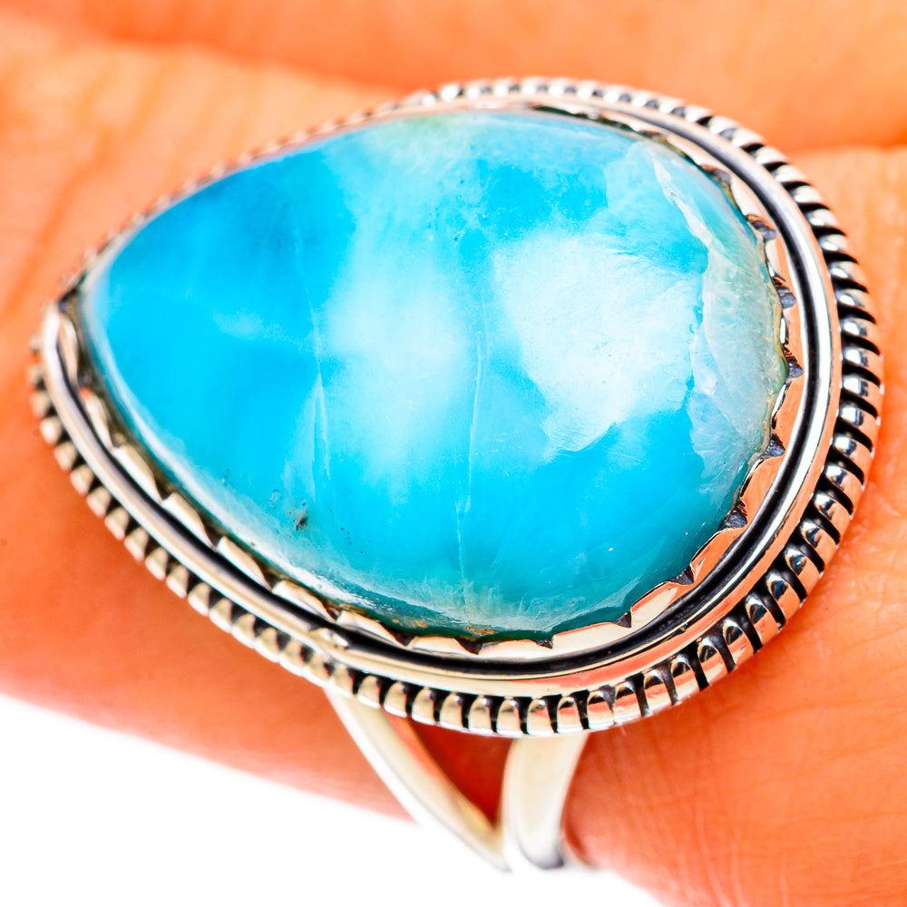 Larimar Rings handcrafted by Anasilvercos - RING109134