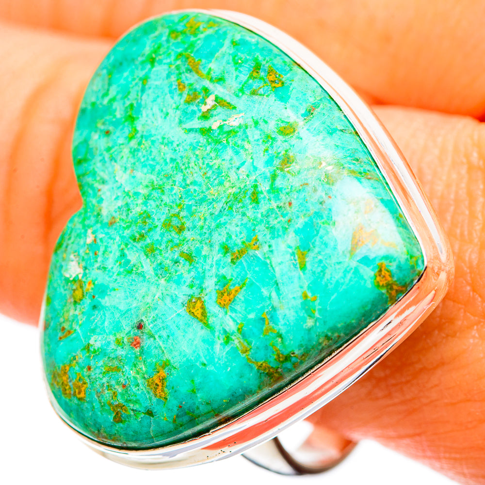 Chrysocolla Rings handcrafted by Anasilvercos - RING109141
