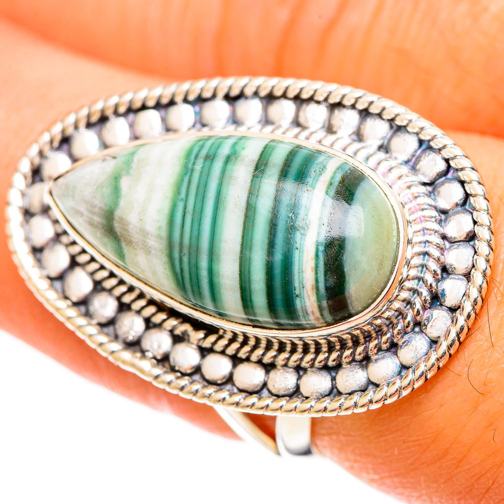 Ocean Jasper Rings handcrafted by Anasilvercos - RING109142