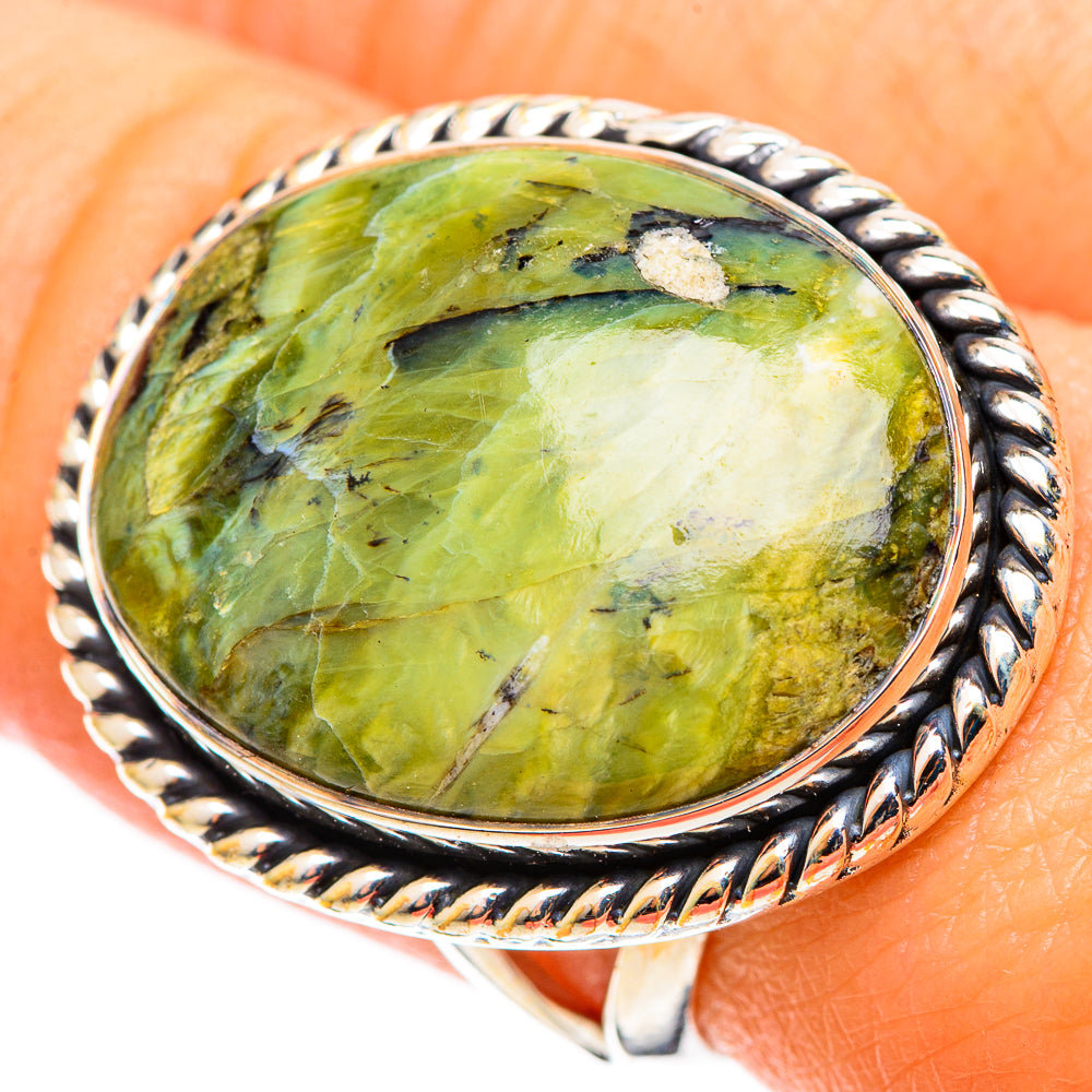 Rainforest Jasper Rings handcrafted by Anasilvercos - RING109144