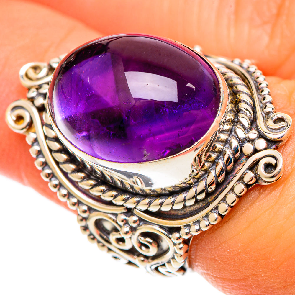 Amethyst Rings handcrafted by Anasilvercos - RING109161