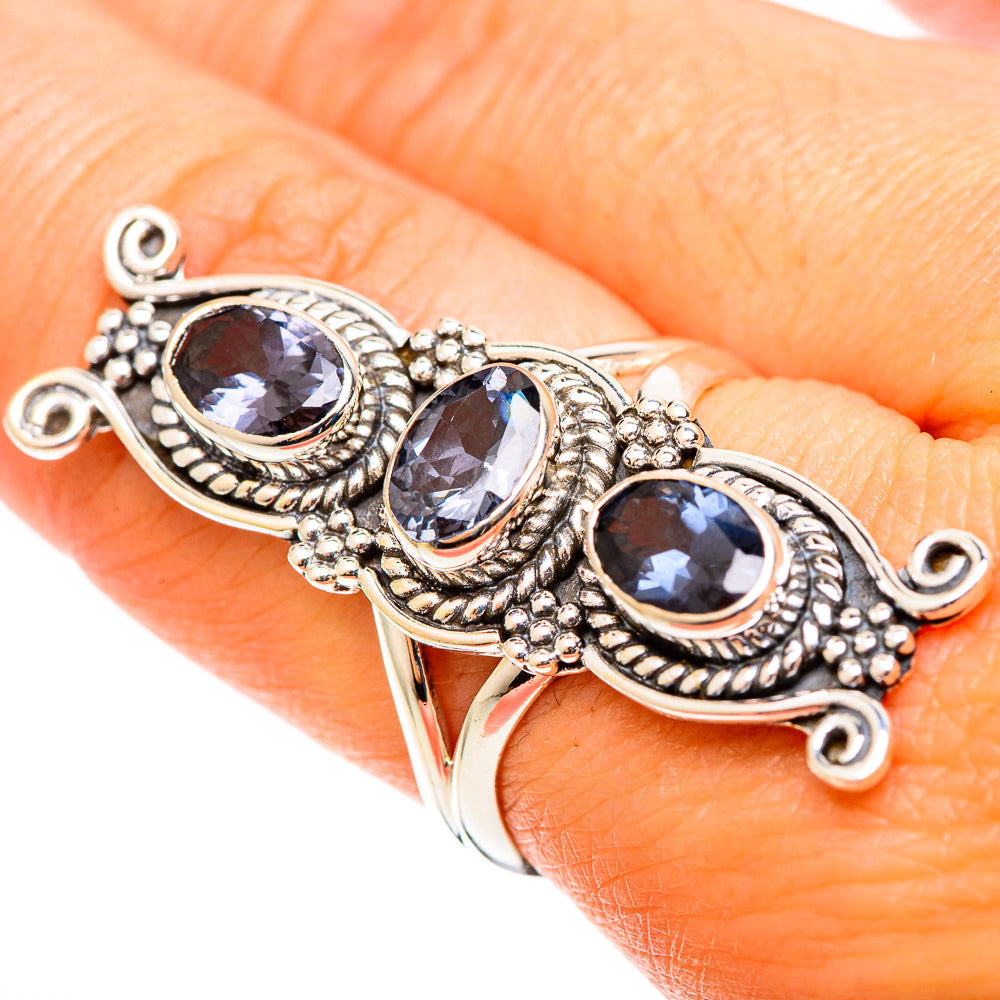 Violet Spinel Rings handcrafted by Anasilvercos - RING109163