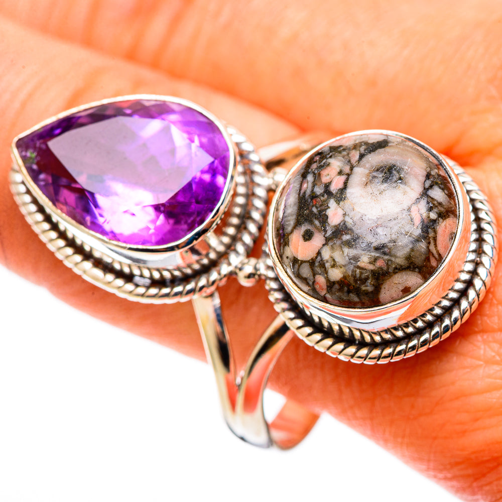 Crinoid Fossil Rings handcrafted by Anasilvercos - RING109173