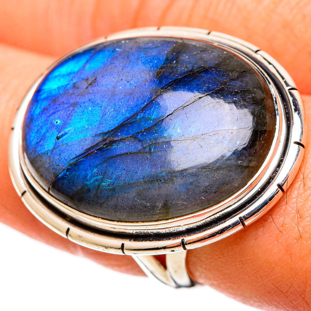 Labradorite Rings handcrafted by Anasilvercos - RING109184