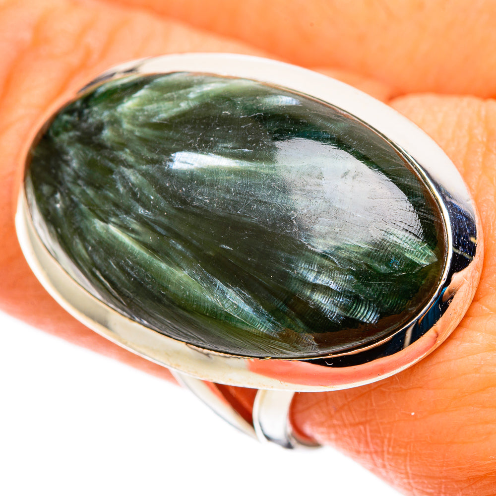 Seraphinite Rings handcrafted by Anasilvercos - RING109191