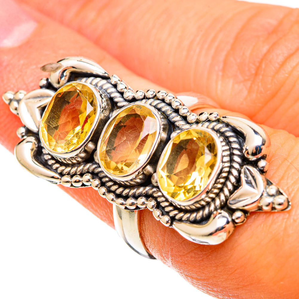 Citrine Rings handcrafted by Anasilvercos - RING109197