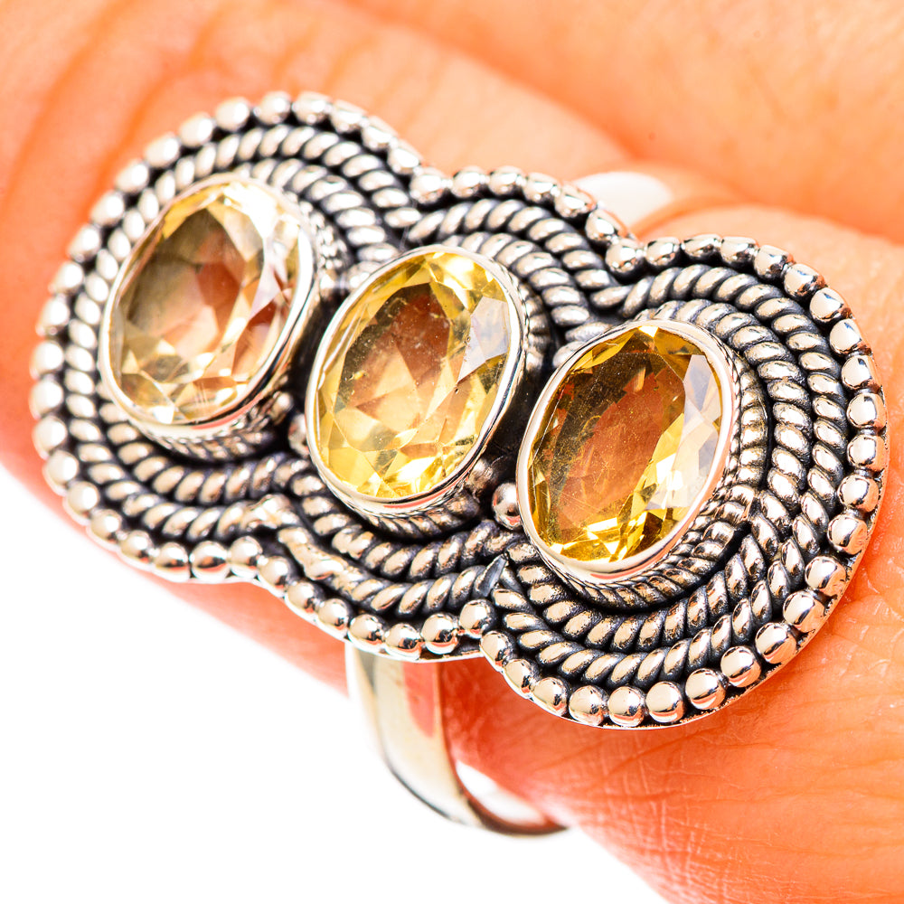 Citrine Rings handcrafted by Anasilvercos - RING109198
