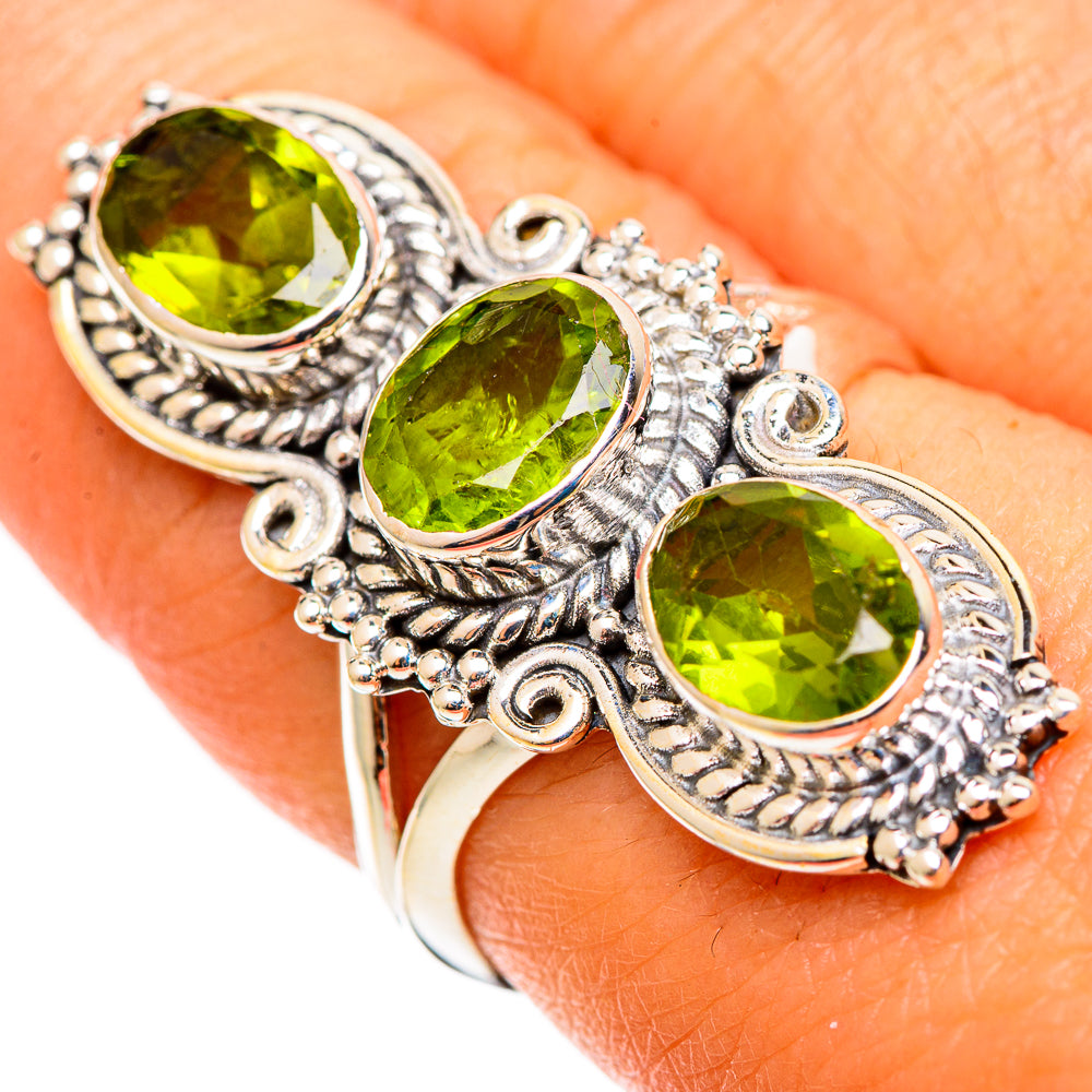 Peridot Rings handcrafted by Anasilvercos - RING109222